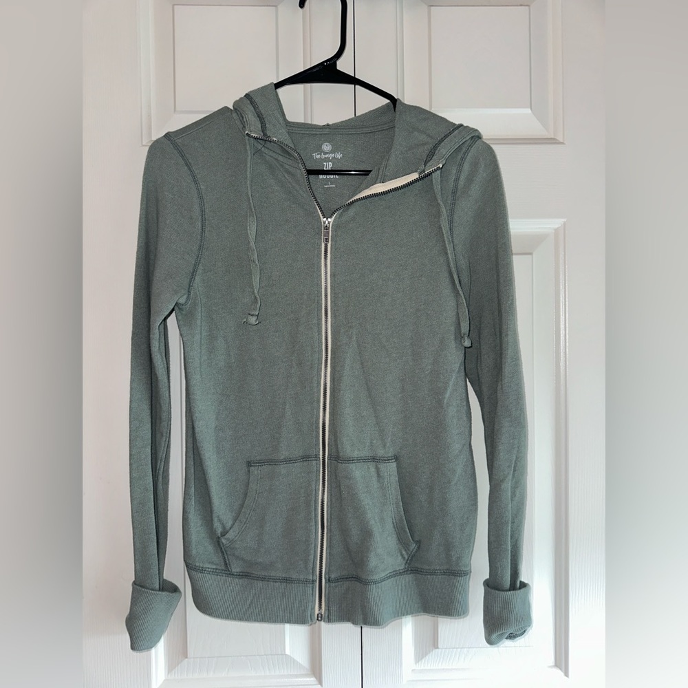 Light Green Full Zip sweatshirt